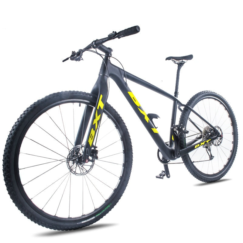 Mountain bike with BXT branding on a white background