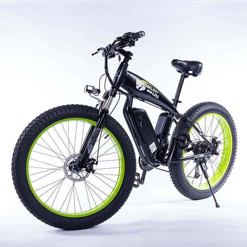 Electric Bike 1000W4.0 Fat Tire Electric Bike Beach Cruiser Bike Booster Bicycle 48V 15Ah Lithium Battery Ebike