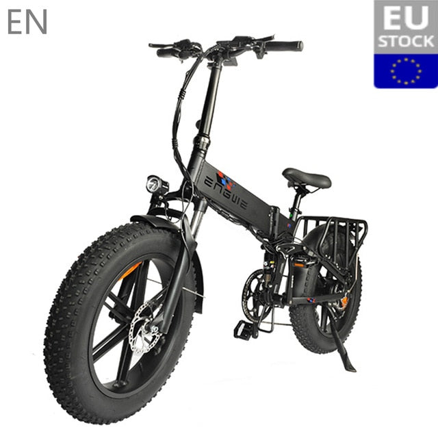 (Eu Stock) Electric Bike 48V12.8A Lg 20*4.0 Fat Tire Electric Bicycle 500W Mountain Ebike Snow/8Speeds Full Throttle